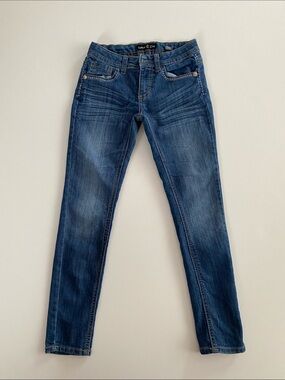 Imperial Star Women’s Skinny Jeans in Dark Blue Wash